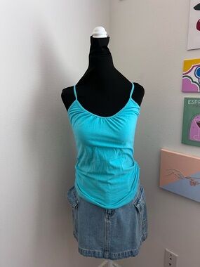 Turquoise Ruched Cami (M)